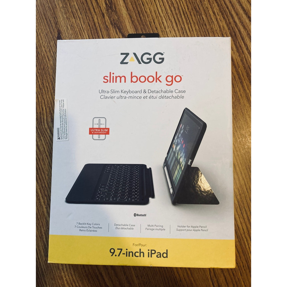ZAGG Keybaord/Case for 9.7inch iPads “Slim Book Go”